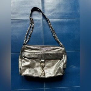 Rebecca Minkoff cross body bag silver